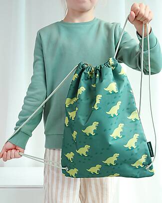 A Little Lovely Company Drawstring Bag - Dinosaur - 32 x 42 cm Sports Bags