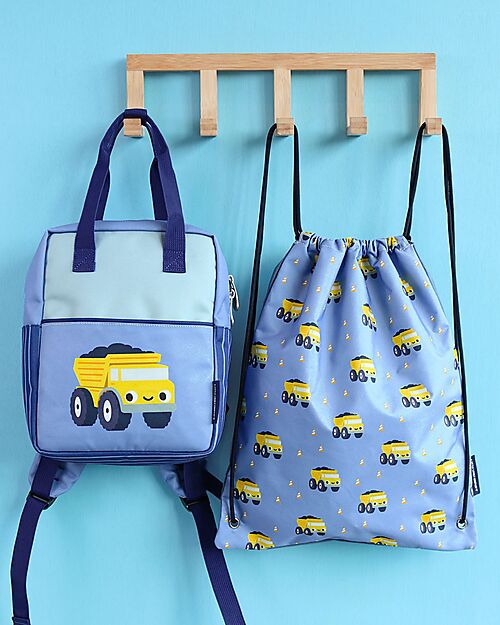 A Little Lovely Company Drawstring Bag - Dump Truck - 32 x 42 cm Sports Bags