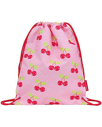 A Little Lovely Company Drawstring Bag - Happy Cherries - 32 x 42 cm Sports Bags