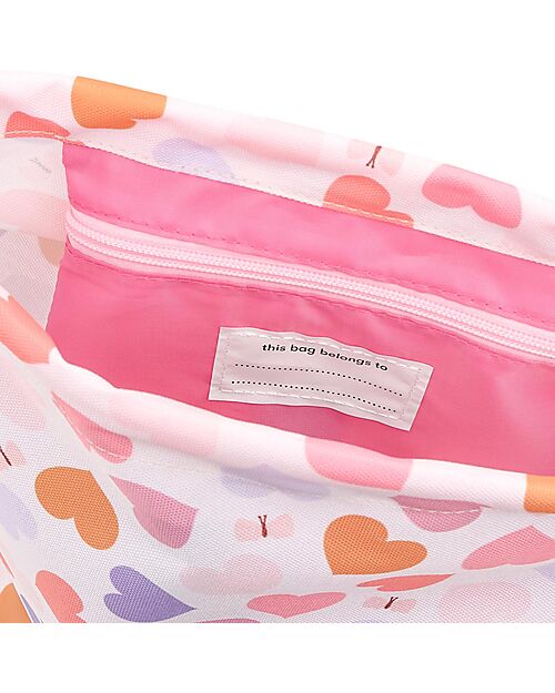 A Little Lovely Company Drawstring Bag - Hearts - 32 x 42 cm Sports Bags