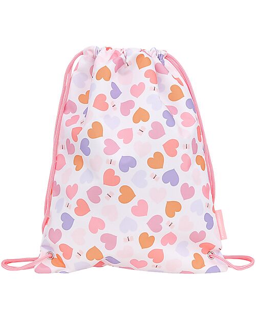 A Little Lovely Company Drawstring Bag - Hearts - 32 x 42 cm Sports Bags