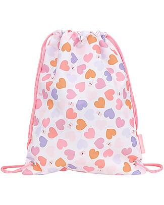 A Little Lovely Company Drawstring Bag - Hearts - 32 x 42 cm Sports Bags