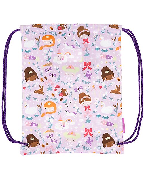 A Little Lovely Company Drawstring Bag - Princesses - 32 x 42 cm Sports Bags