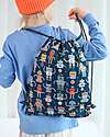A Little Lovely Company Drawstring Bag - Robots - 32 x 42 cm Sports Bags