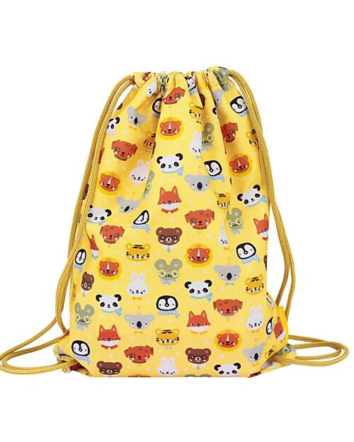 A Little Lovely Company Drawstring Bag with Closure - Animal friends - 32 x 42 cm Sports Bags