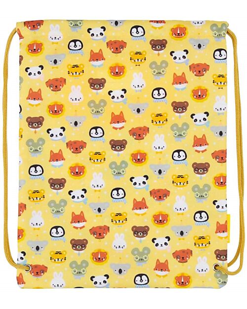 A Little Lovely Company Drawstring Bag with Closure - Animal friends - 32 x 42 cm Sports Bags