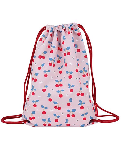A Little Lovely Company Drawstring Bag with Closure - Cherries - 32 x 42 cm Sports Bags
