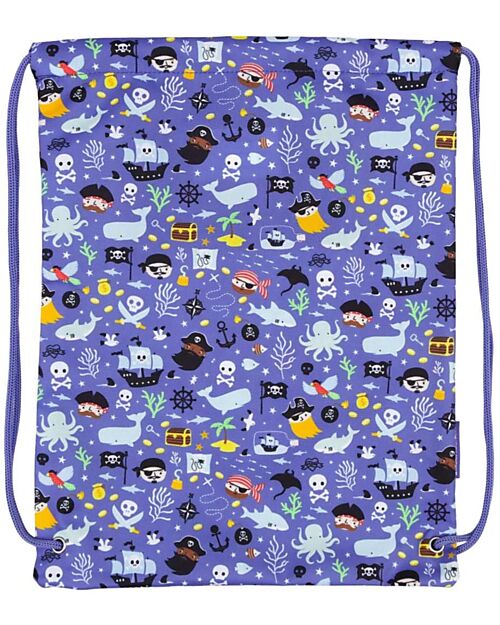 A Little Lovely Company Drawstring Bag with Closure - Pirates - 32 x 42 cm Sports Bags