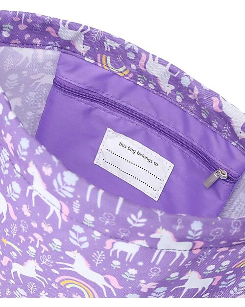 A Little Lovely Company Drawstring Bag with Closure - Unicorn Dreams - 32 x 42 cm Sports Bags