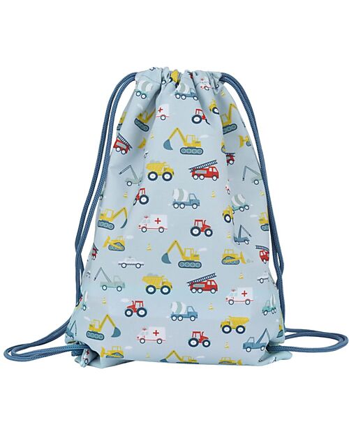 A Little Lovely Company Drawstring Bag with Closure - Vehicles - 32 x 42 cm Sports Bags
