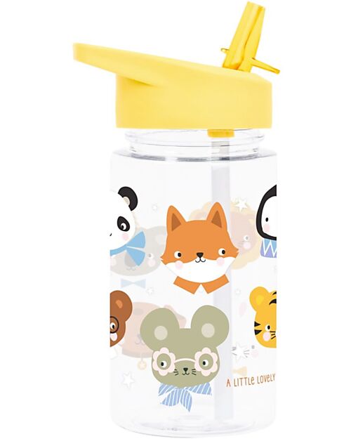 A Little Lovely Company Drink Bottle 450 ml - Animal friends - BPA Free! Non-Thermal Water Bottles