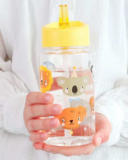 A Little Lovely Company Drink Bottle 450 ml - Animal friends - BPA Free! Non-Thermal Water Bottles