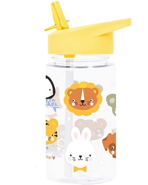 A Little Lovely Company Drink Bottle 450 ml - Animal friends - BPA Free! Non-Thermal Water Bottles