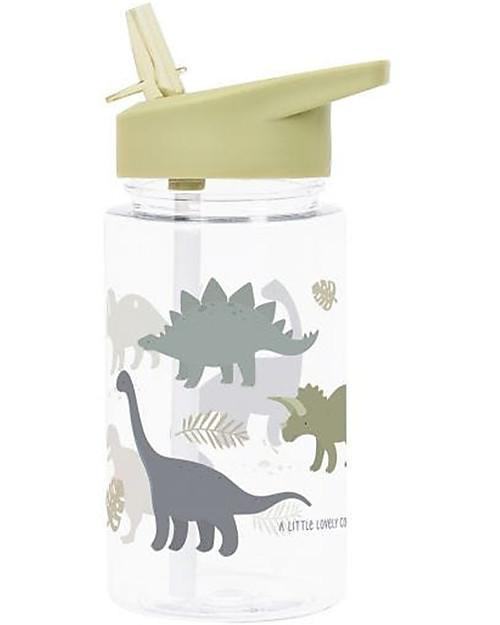A Little Lovely Company Drink Bottle 450 ml - Dinosaurs - BPA Free! Non-Thermal Water Bottles
