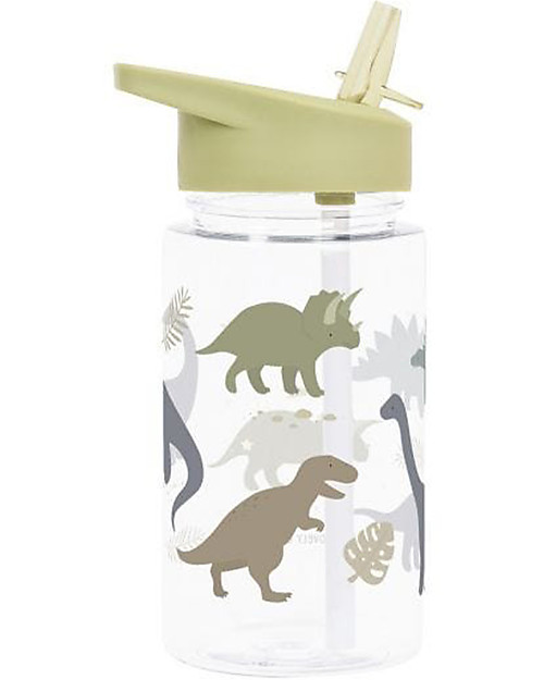 A Little Lovely Company Drink Bottle 450 ml - Dinosaurs - BPA Free! Non-Thermal Water Bottles