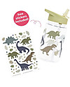 A Little Lovely Company Drink Bottle 450 ml - Dinosaurs - BPA Free! Non-Thermal Water Bottles