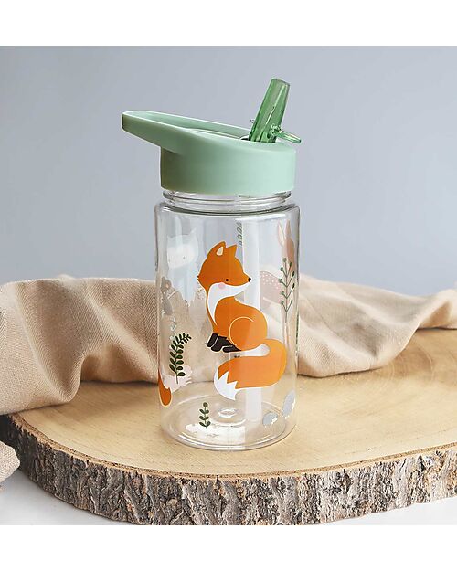 A Little Lovely Company Drink Bottle 450 ml -Forest Friends - BPA Free! Non-Thermal Water Bottles
