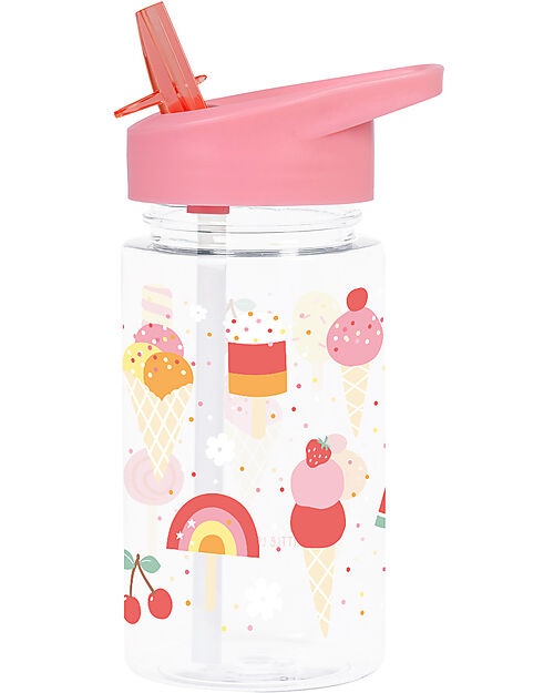 A Little Lovely Company Drink Bottle 450 ml - Ice-Cream - BPA Free! Non-Thermal Water Bottles