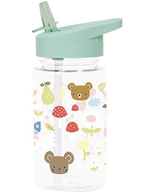 A Little Lovely Company Drink Bottle 450 ml - Joy - BPA Free! Non-Thermal Water Bottles