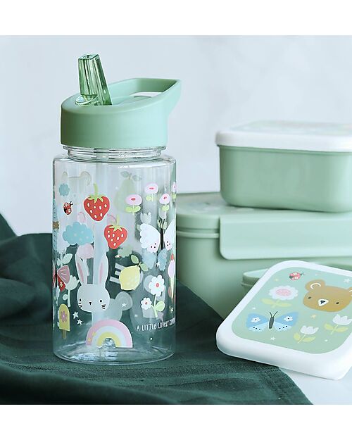 A Little Lovely Company Drink Bottle 450 ml - Joy - BPA Free! Non-Thermal Water Bottles