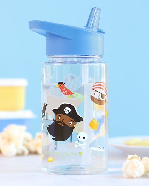 A Little Lovely Company Drink Bottle 450 ml - Pirates - BPA Free! Non-Thermal Water Bottles