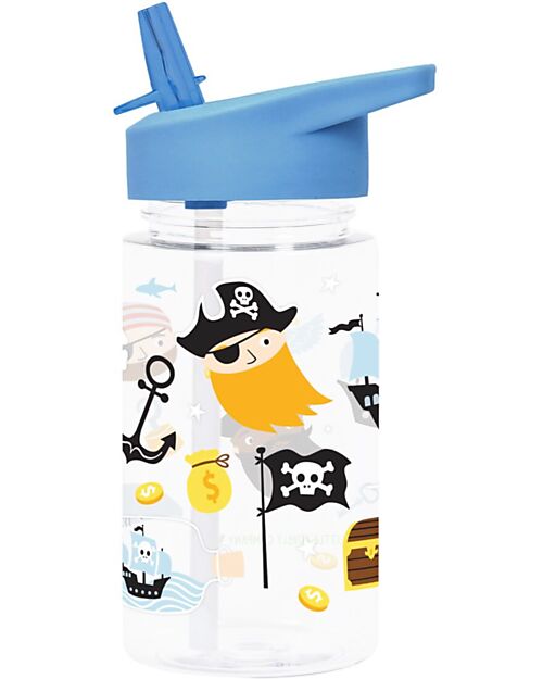 A Little Lovely Company Drink Bottle 450 ml - Pirates - BPA Free! Non-Thermal Water Bottles