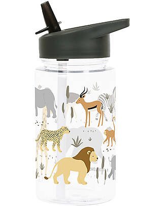 A Little Lovely Company Drink Bottle 450 ml -Savanna - BPA Free! Non-Thermal Water Bottles