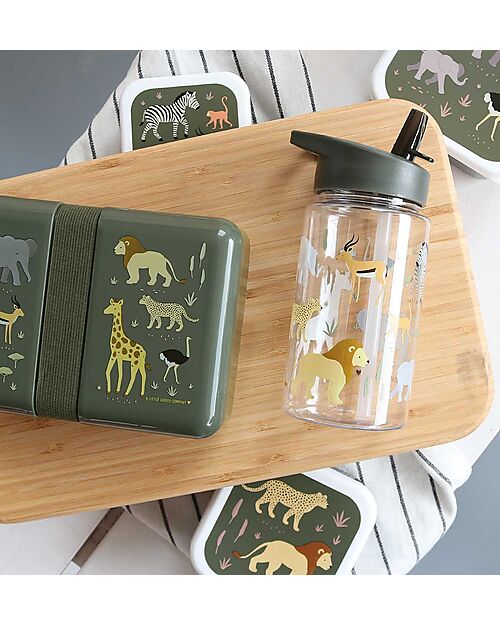 A Little Lovely Company Drink Bottle 450 ml -Savanna - BPA Free! Non-Thermal Water Bottles