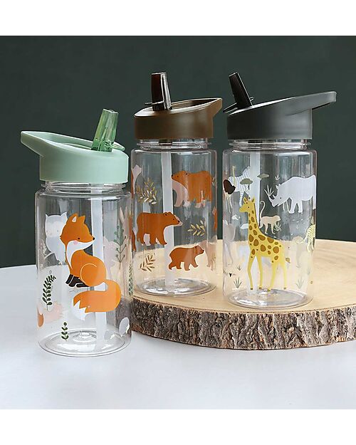 A Little Lovely Company Drink Bottle 450 ml -Savanna - BPA Free! Non-Thermal Water Bottles