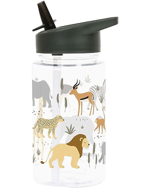 A Little Lovely Company Drink Bottle 450 ml -Savanna - BPA Free! Non-Thermal Water Bottles