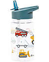 A Little Lovely Company Drink Bottle 450 ml -Vehicles - BPA Free! Non-Thermal Water Bottles