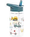 A Little Lovely Company Drink Bottle 450 ml -Vehicles - BPA Free! Non-Thermal Water Bottles