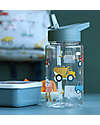 A Little Lovely Company Drink Bottle 450 ml -Vehicles - BPA Free! Non-Thermal Water Bottles
