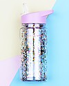 A Little Lovely Company Drink bottle Glitter 300 ml - Pink/Multicolour Thermos Bottles