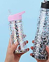 A Little Lovely Company Drink bottle Glitter 300 ml - Pink/Multicolour Thermos Bottles