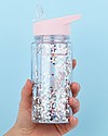 A Little Lovely Company Drink bottle Glitter 300 ml - Pink/Silver Thermos Bottles