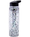 A Little Lovely Company Drink Bottle XL Glitter, 500 ml - Black/Silver Glitter Thermos Bottles
