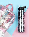 A Little Lovely Company Drink Bottle XL Glitter, 500 ml - Black/Silver Glitter Thermos Bottles