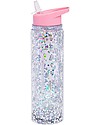 A Little Lovely Company Drink Bottle XL Glitter, 500 ml - Pink/Silver Glitter Thermos Bottles