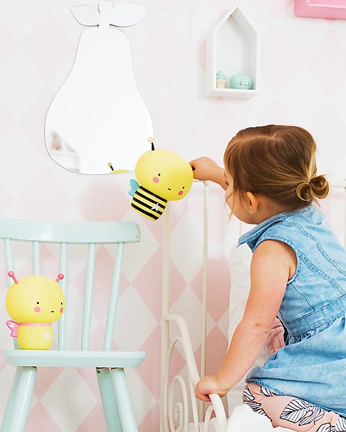 A Little Lovely Company Hanging Wall Mirror, Pear - Acrylic Wall Decorations