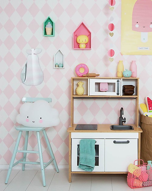 A Little Lovely Company Hanging Wall Mirror, Pear - Acrylic Wall Decorations