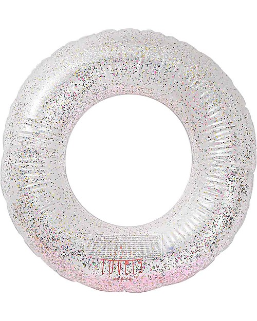 A Little Lovely Company Inflatable Swim Ring, Glitter Beach Toys