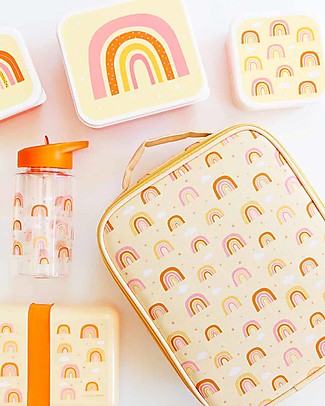 A Little Lovely Company Insulated Cool Bag - Rainbows Lunch Boxes