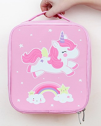 A Little Lovely Company Insulated Cool Bag - Unicorn Lunch Boxes