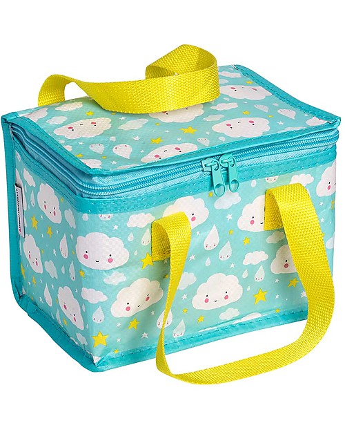 A Little Lovely Company Insulated Lunch Box, Cloud - Light Blue Kindergarten Backpacks