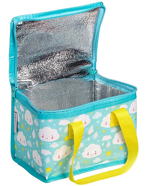 A Little Lovely Company Insulated Lunch Box, Cloud - Light Blue Kindergarten Backpacks