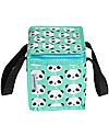 A Little Lovely Company Insulated Lunch Box, Panda - Mint Kindergarten Backpacks