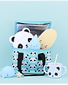 A Little Lovely Company Insulated Lunch Box, Panda - Mint Kindergarten Backpacks