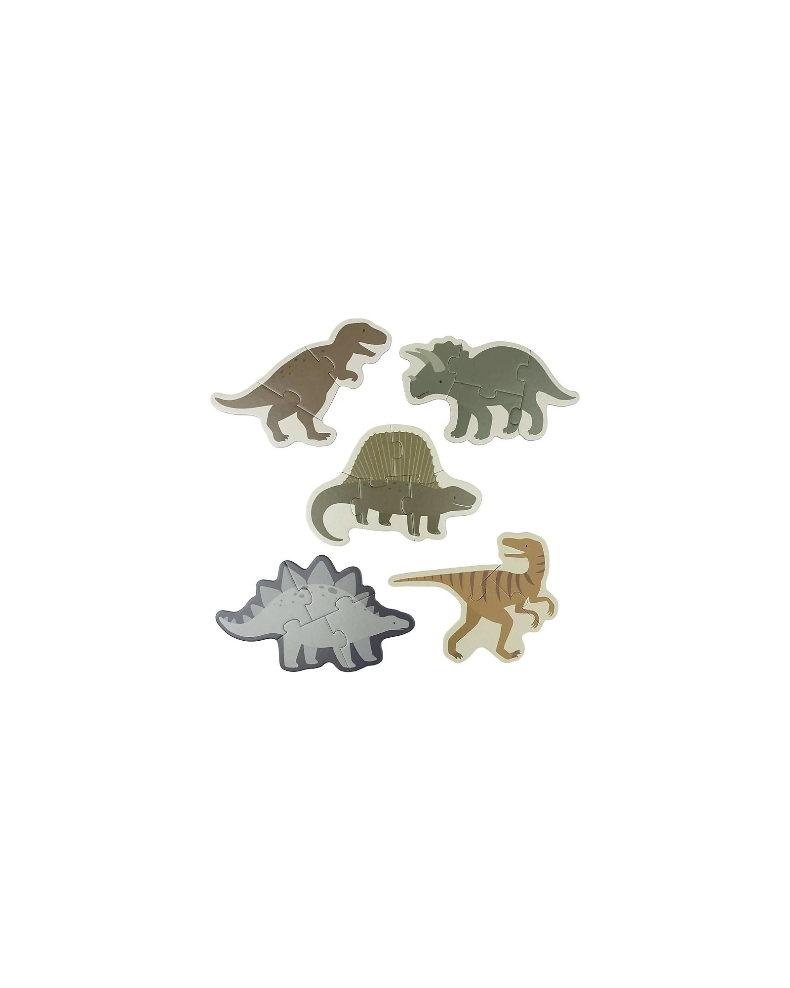 A Little Lovely Company Puzzle - 5-en-1 - Dinosaur