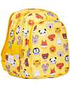 A Little Lovely Company Large Backpack with Thermal Pocket - Animal Friends - 27x32x19 cm - Keeps Food and Drinks Fresh! Kindergarten Backpacks